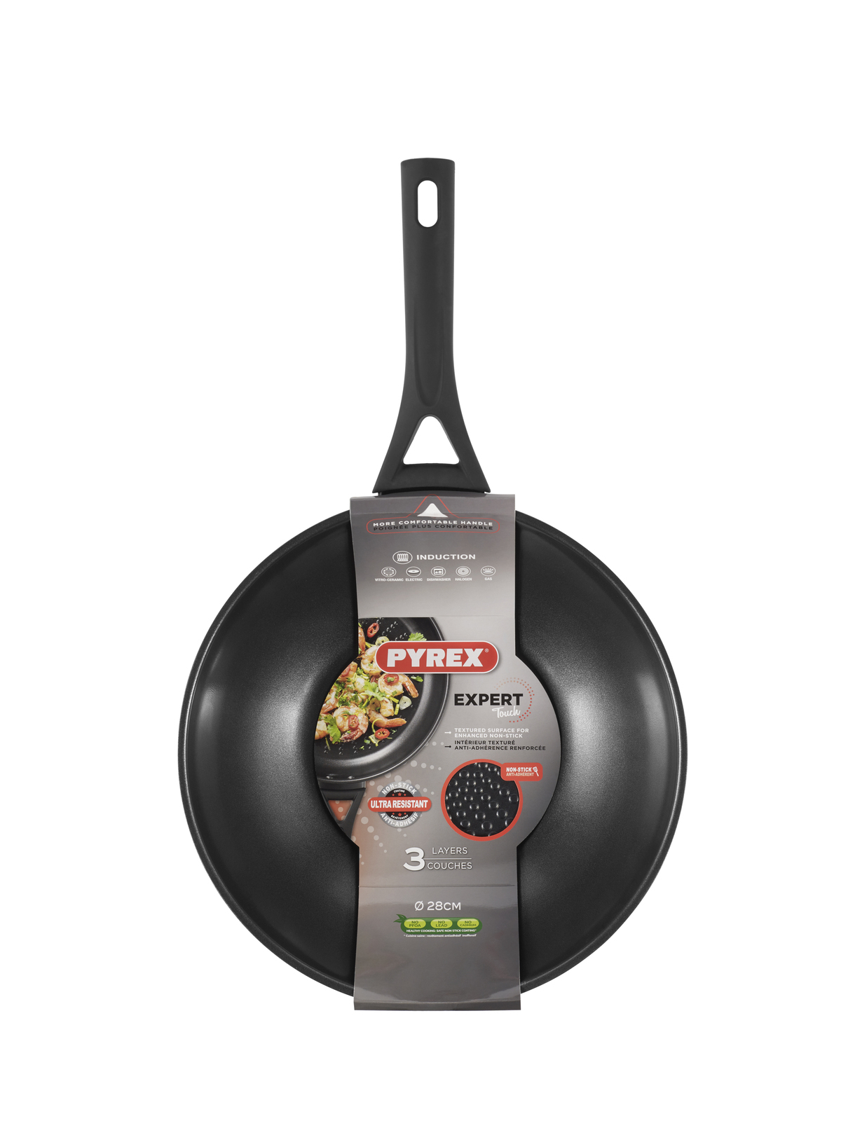 Сковорода WOK PYREX EXPERT Touch 28 см - Зображення 4