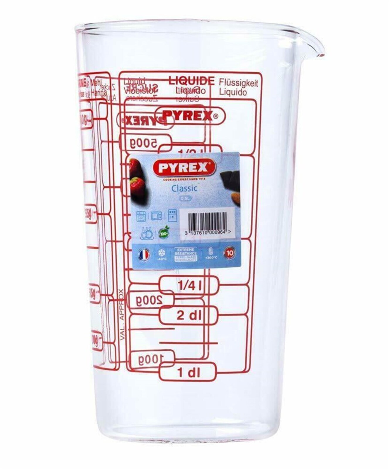 Мірна склянка PYREX CLASSIC (0.5 л) - Зображення 3