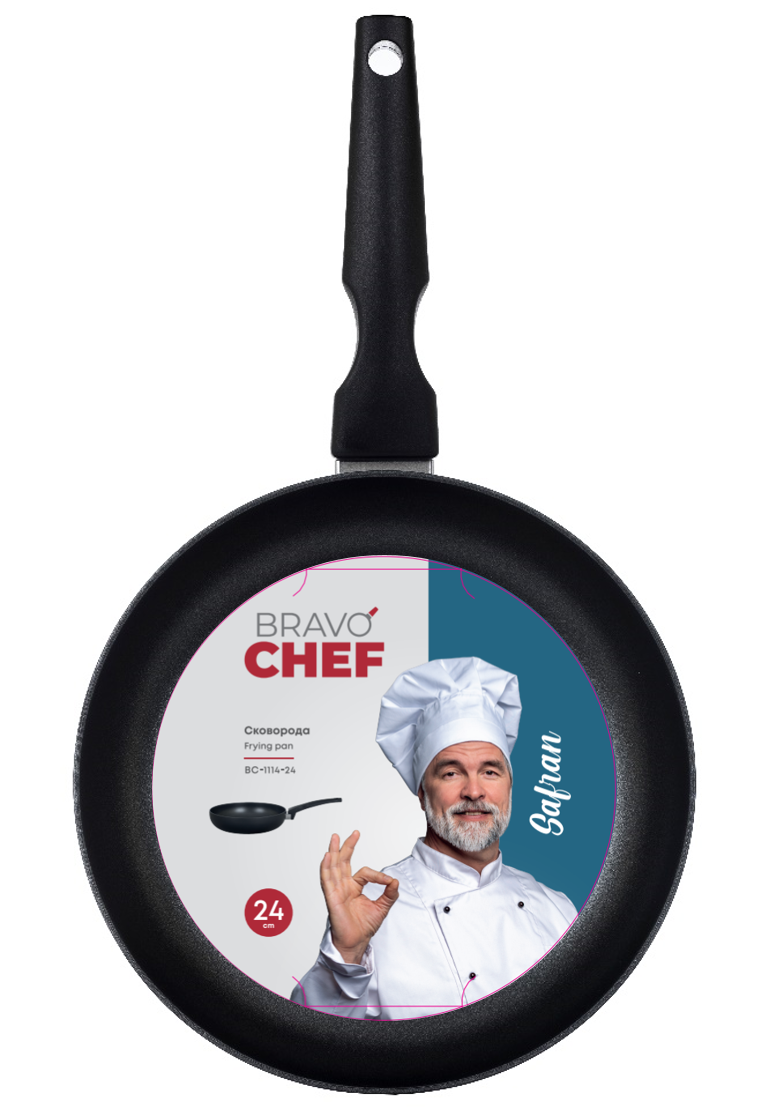 Сковорода BRAVO CHEF Safran 24 см б/кришки - Зображення 2