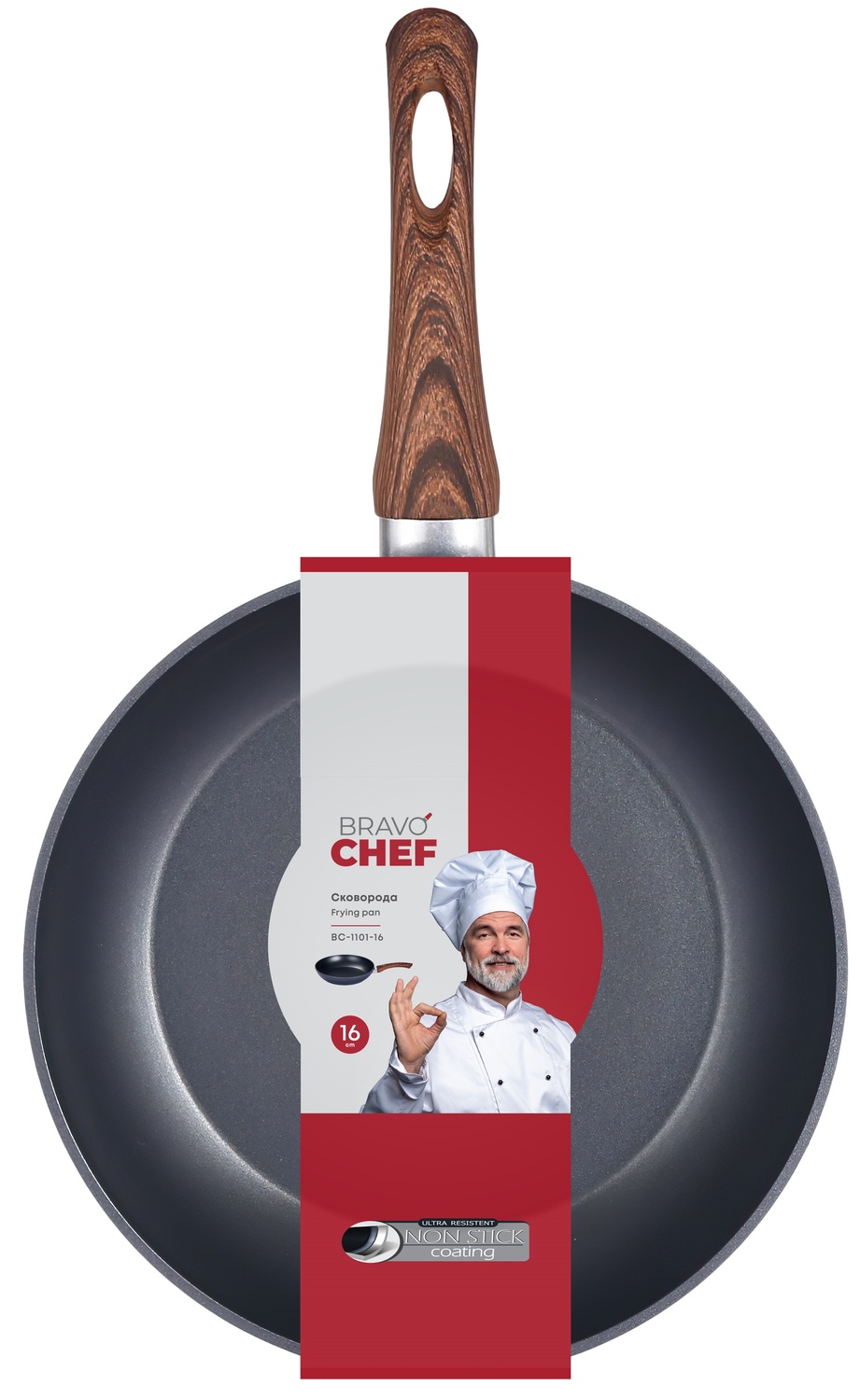 Сковорідка Bravo Chef класична 16 см - Зображення 2