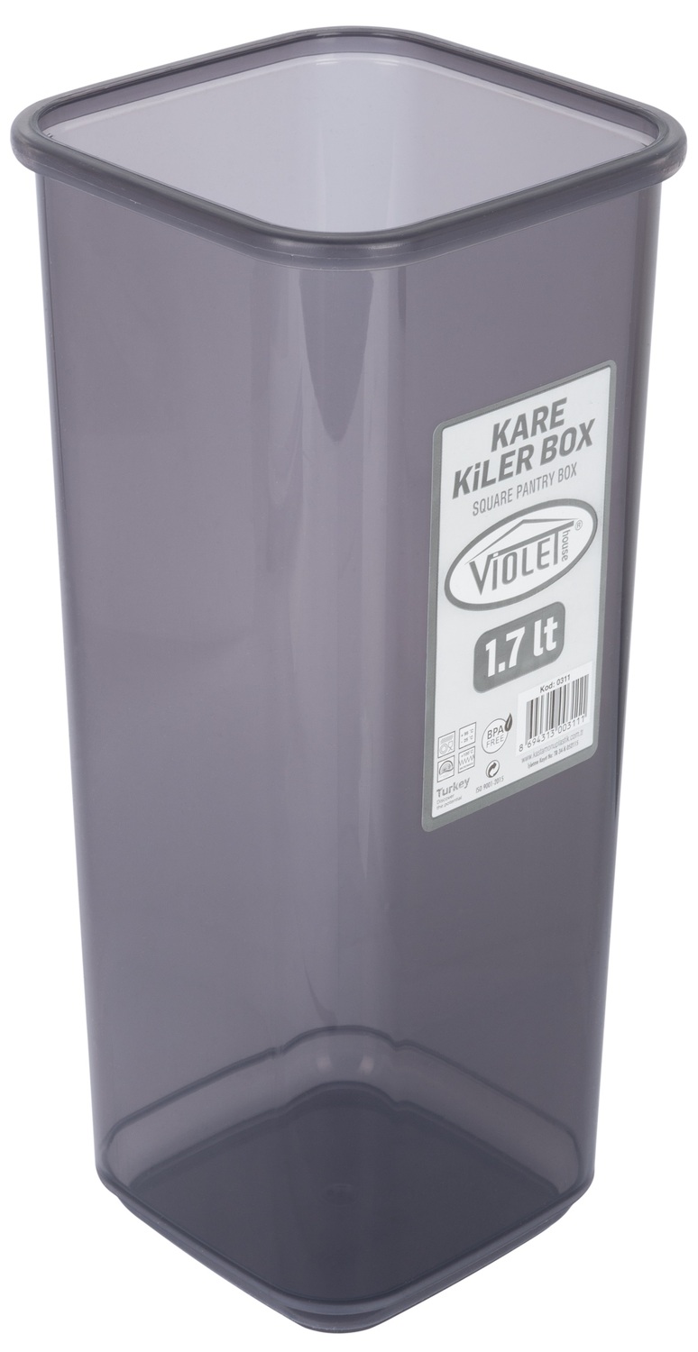Контейнер для сипучих Violet House 0311 Transparent Black 1.7 л - Зображення 3