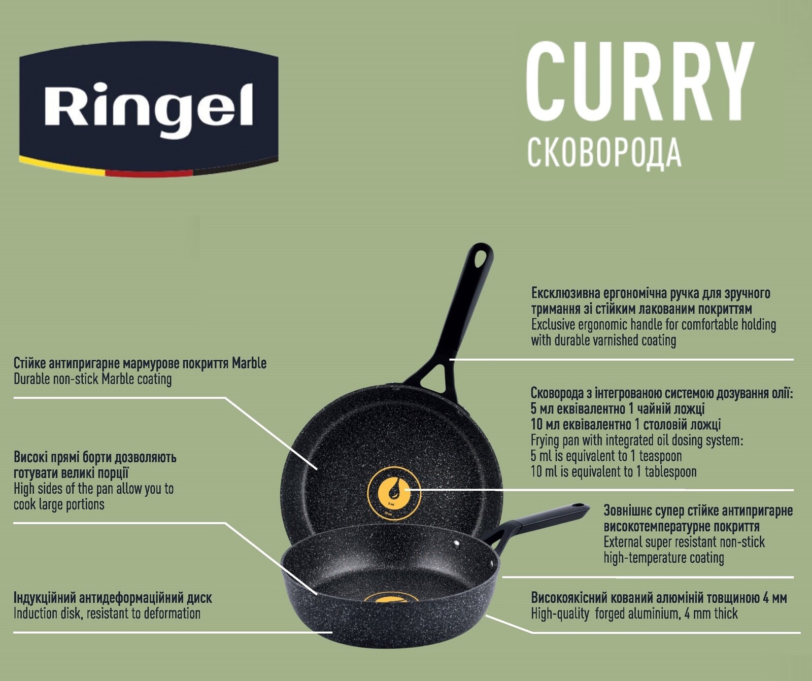 Сковорода RINGEL Curry 26 см - Зображення 2