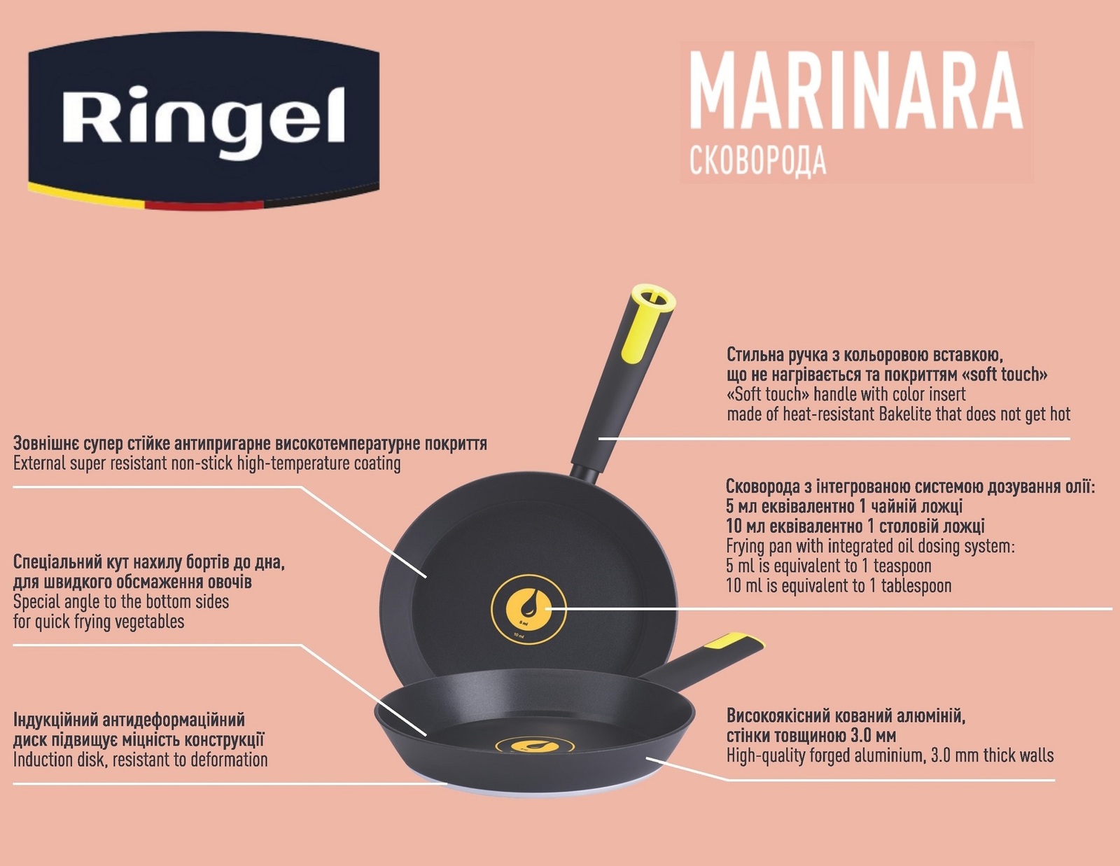 Сковорода RINGEL Marinara 22 см - Зображення 5