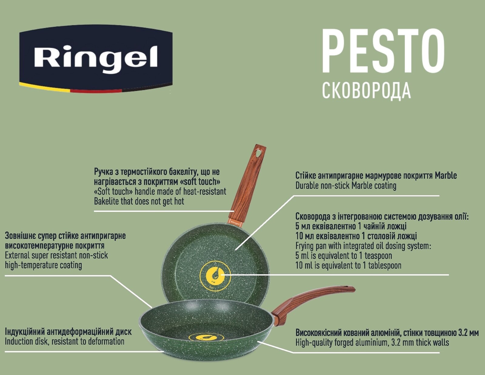Сковорода RINGEL Pesto 22 см - Зображення 5