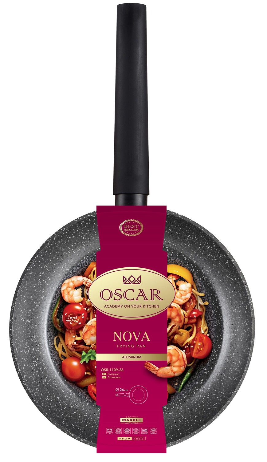 Сковорода глибока Oscar Nova, 26 см - Зображення 4
