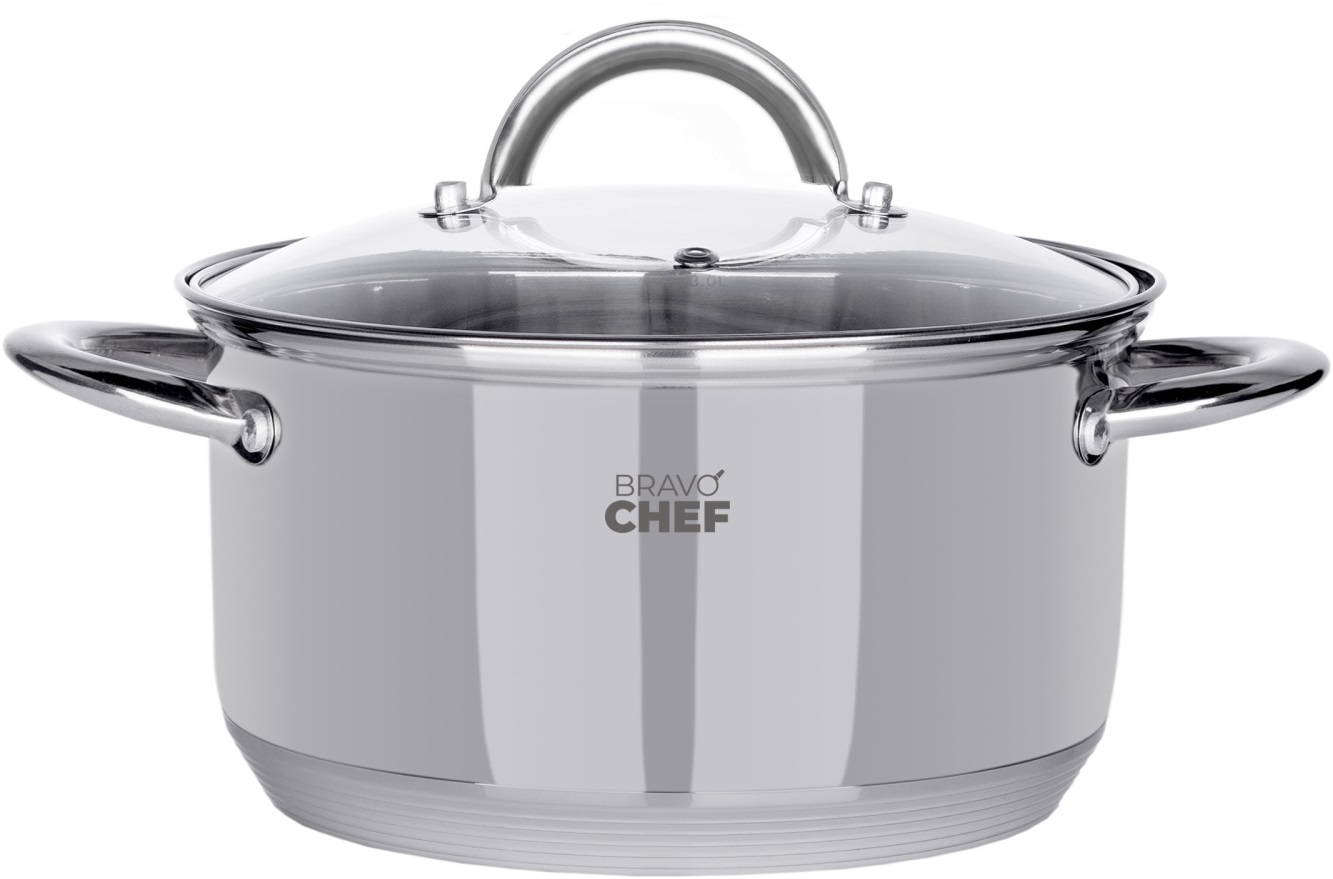 Каструля Bravo Chef 20 см (3.6 л) з кришкою