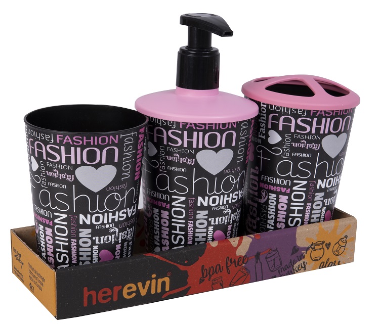 Набір для ванної кімнати Herevin Fashion 3 в 1 (161262-101T)