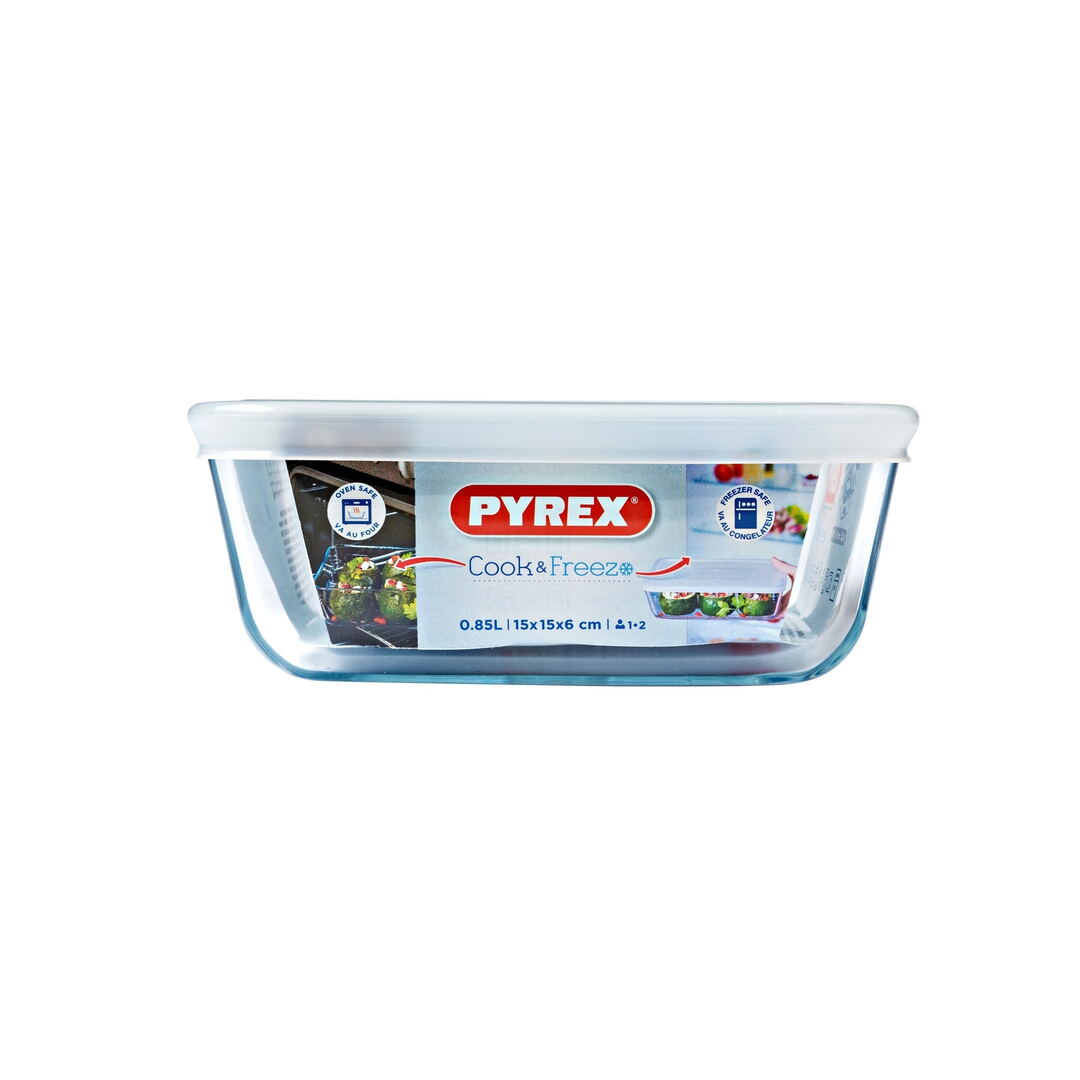 Форма з кришкою Pyrex Cook&Freez, 15х15 см - Зображення 5