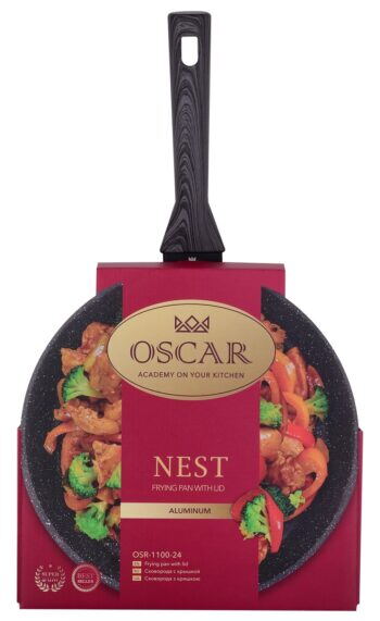 Сковорода з кришкою Oscar Nest, 28 см