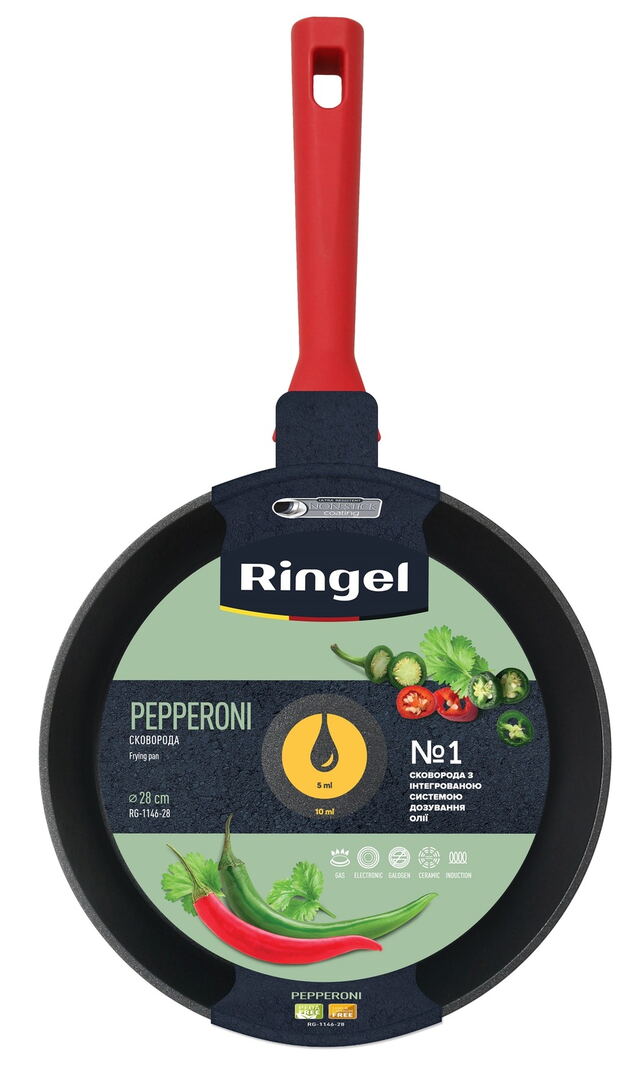 Сковорода RINGEL Pepperoni глибока 28 см - Зображення 3
