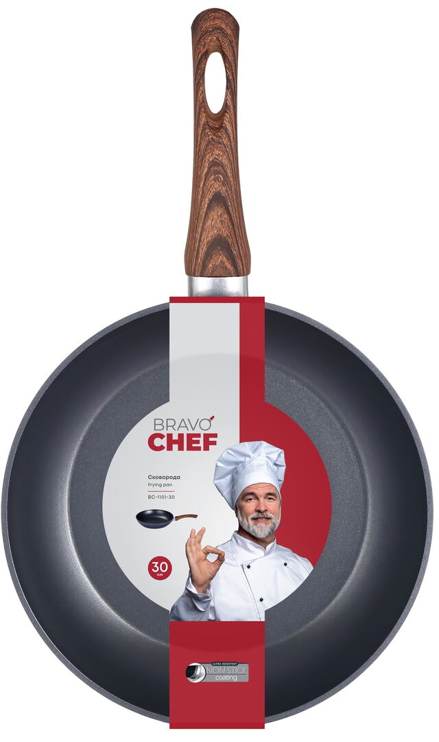 Сковорідка Bravo Chef класична 30 см - Зображення 3