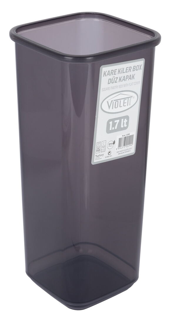 Контейнер для сипучих Violet House 0299 Transparent Black 1.7 л - Зображення 2