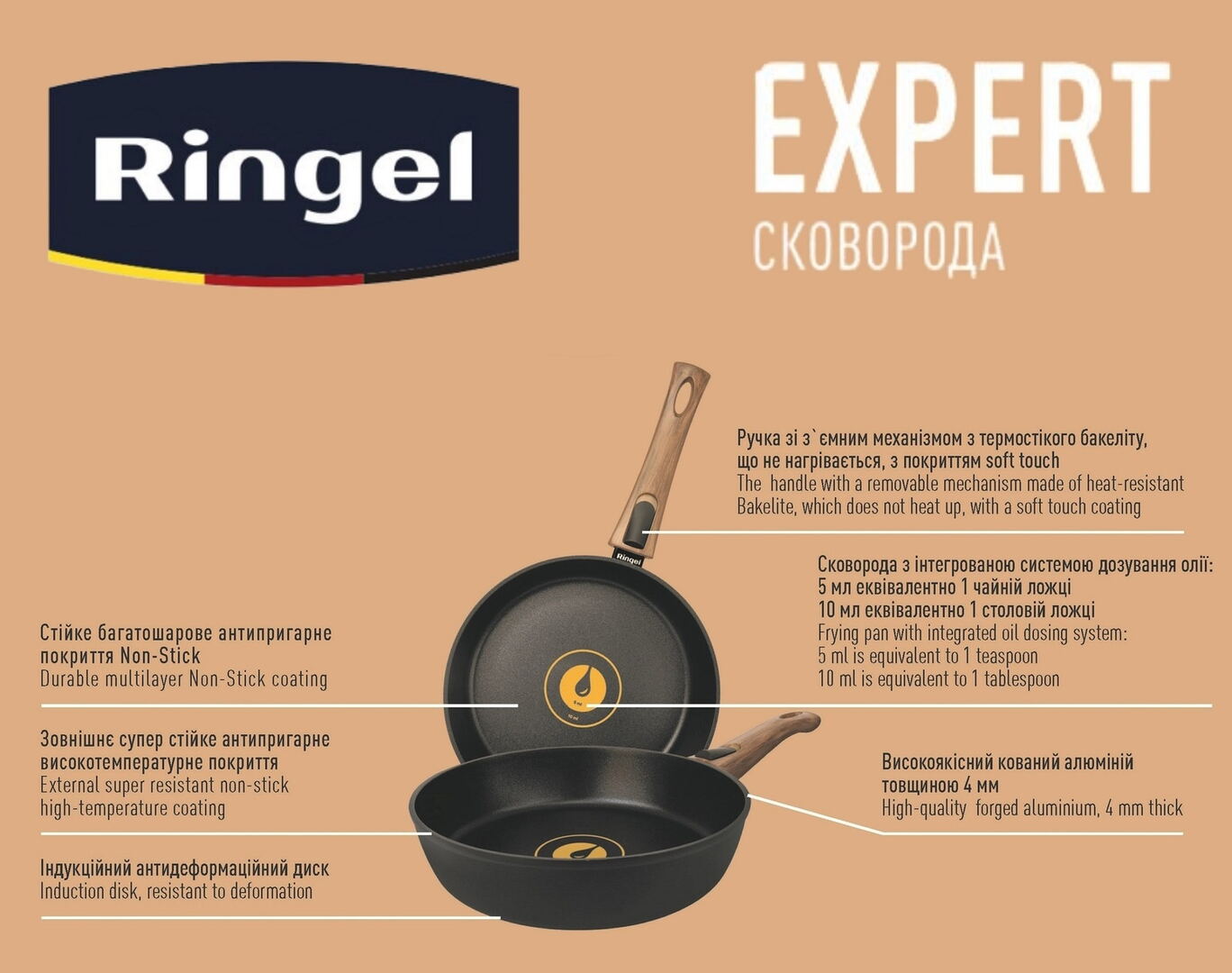 Сковорода RINGEL Expert 28 см - Зображення 2