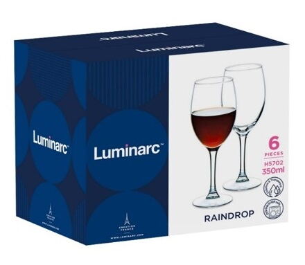 Набір келихів Luminarc Raindrop, 6х250 мл (H5701) - Зображення 2