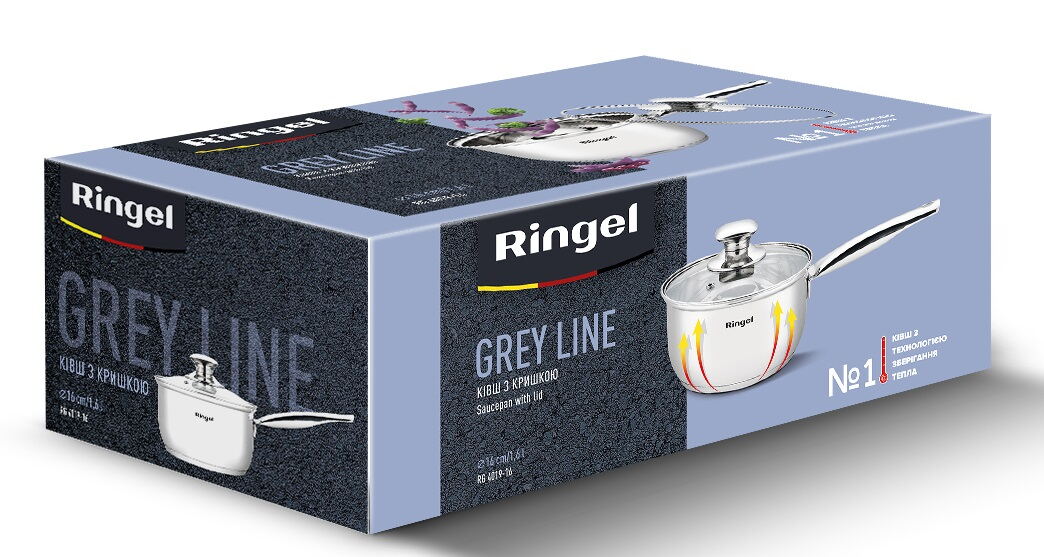 Ківш Ringel Grey line (1.6л) 16 см - Зображення 2