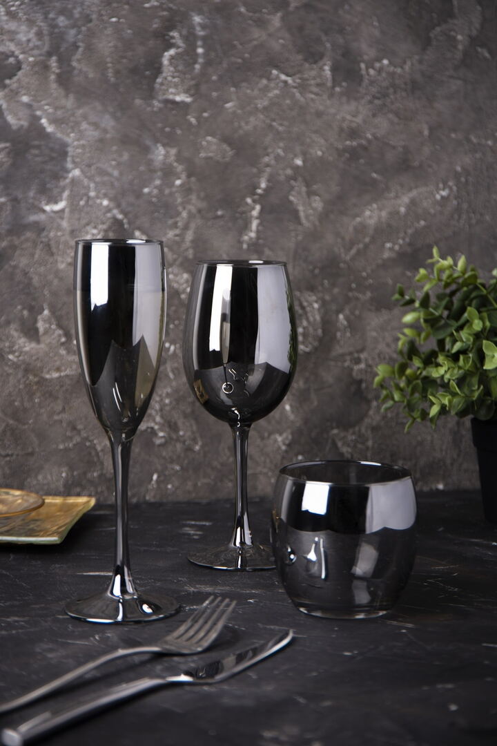 Набір келихів Luminarc Delice Graphite, 6х160 мл - Зображення 4