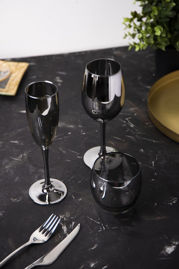 Набір келихів Luminarc Delice Graphite, 6х160 мл - Зображення 6