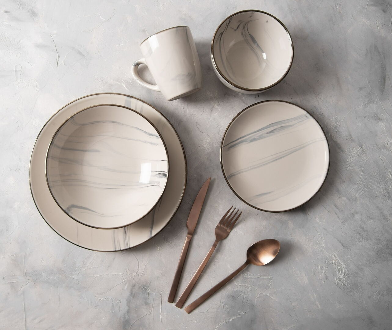Тарілка супова Limited Edition Marble - Зображення 5