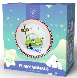 Дитячий набір LIMITED EDITION FUNNY CAR, 3 предмета - Зображення 2