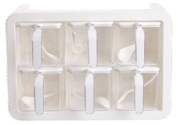 Набір спецівниць Violet House 0438 Spice White, 6 шт