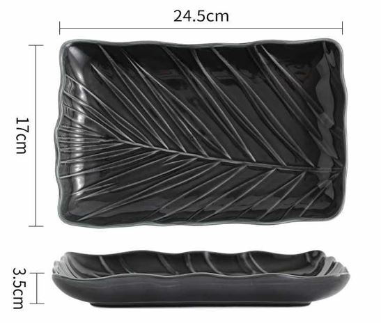 Блюдо Limited Edition Leaf Black