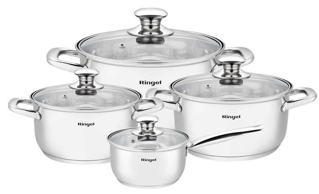 Набір посуду Ringel Grey line, 8 предметів