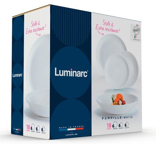 Сервіз Luminarc Pampille White, 18 предметів - Зображення 4