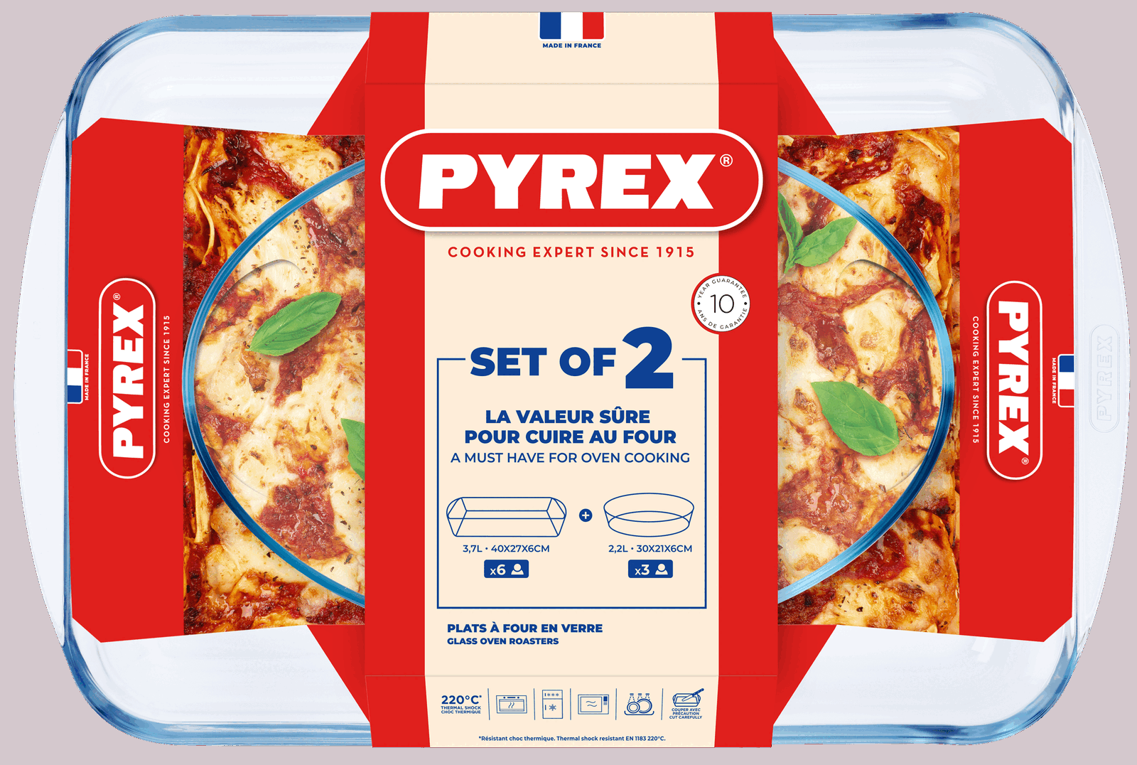 Набір форм для запікання Pyrex, 2 предмети - Зображення 3