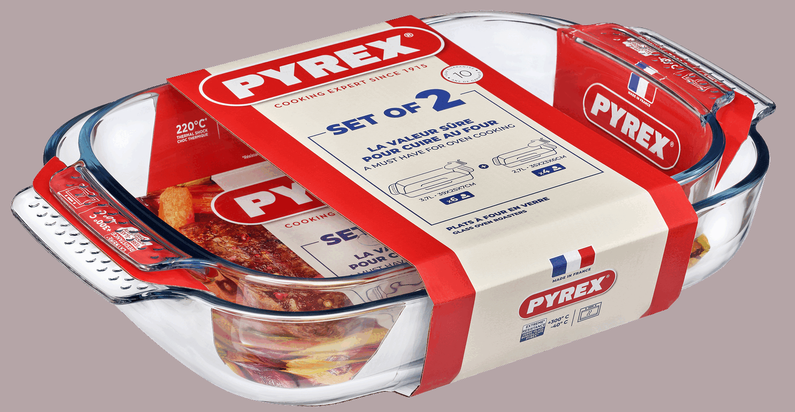 Набір форм для запікання Pyrex Classic, 2 предмети