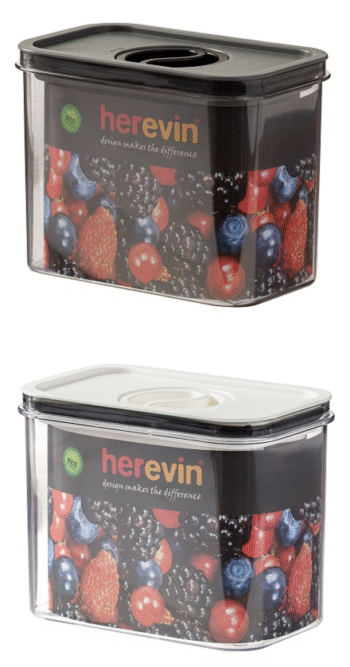 Контейнер HEREVIN Canister-Vacuum Lid-White-Black 1.2 л (161179-000)