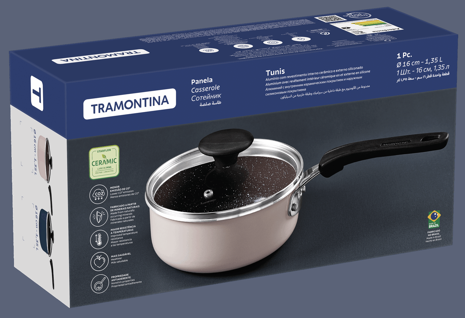 Ківш Tramontina Tunis (1.35 л) 16 см - Зображення 2