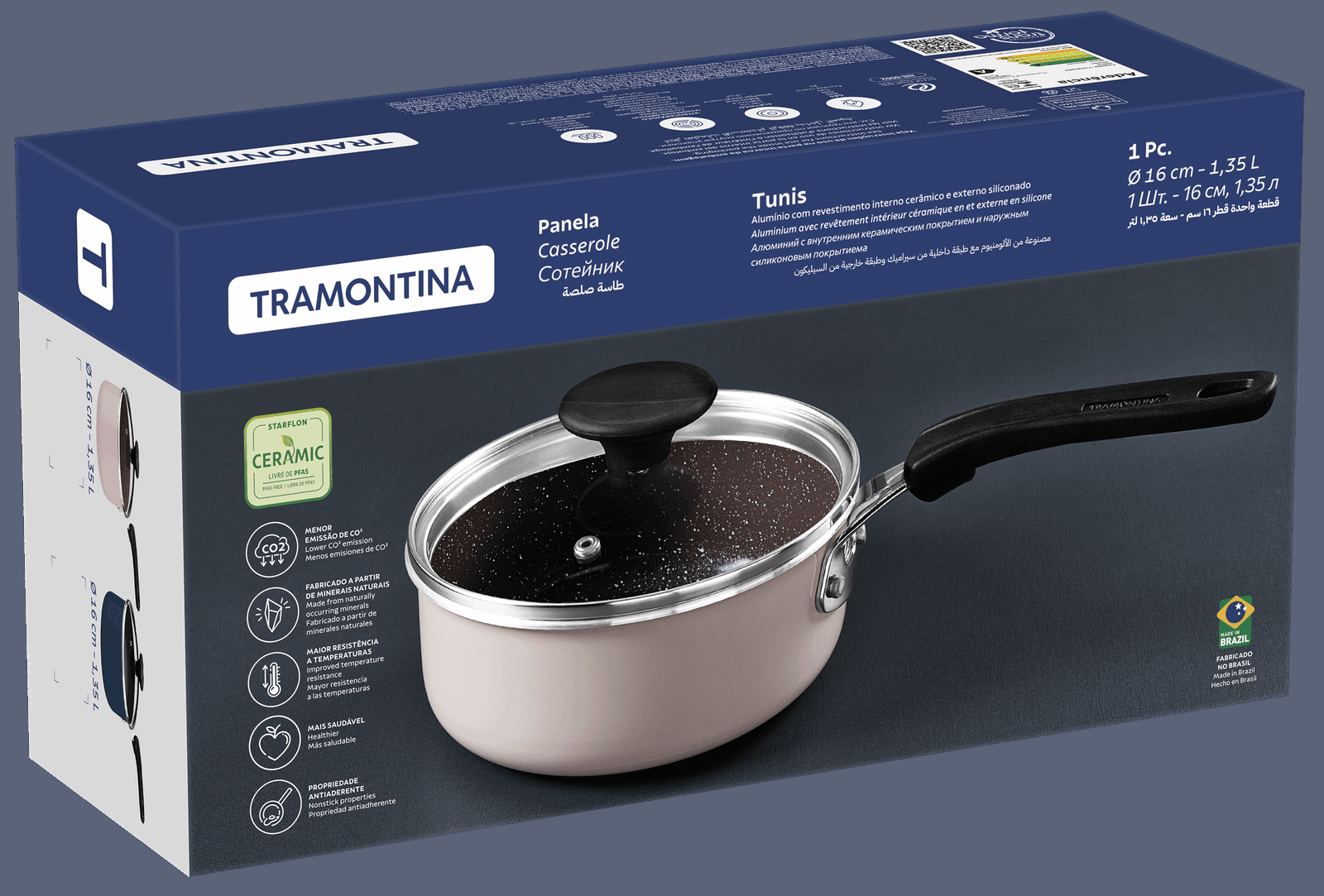 Ківш Tramontina Tunis (1.35 л) 16 см - Зображення 2