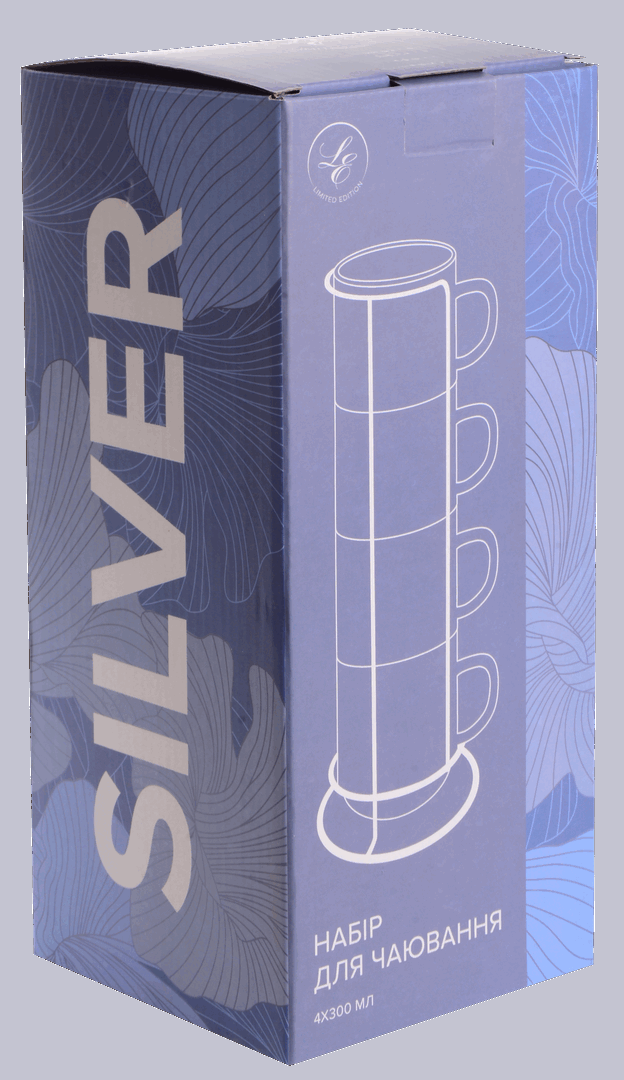 Набір чашок на підставці Limited Edition Silver - Зображення 2