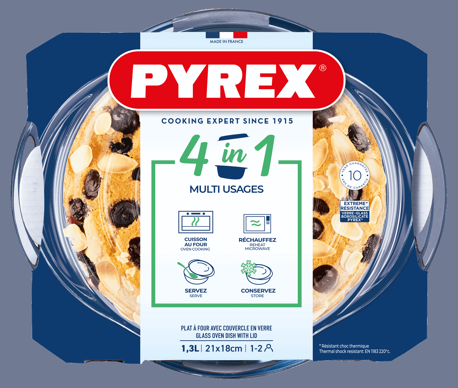 Каструля з кришкою Pyrex, 1.3 л - Зображення 2