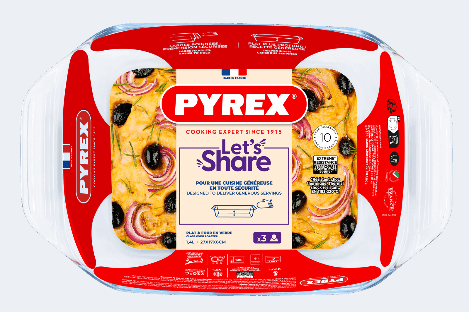 Форма для запікання Pyrex, 27х17х6 см (1.4 л) - Зображення 4