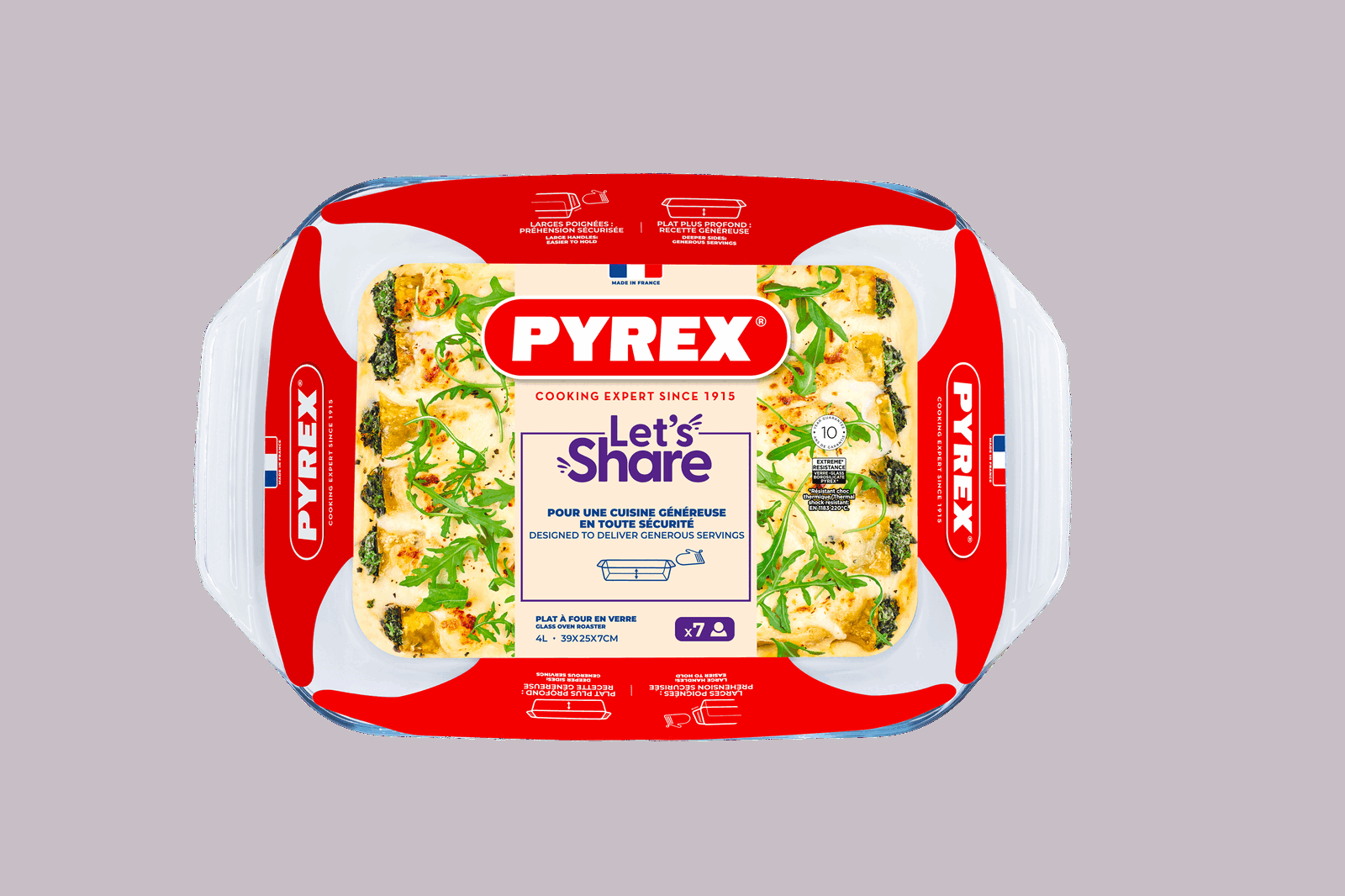 Форма для запікання Pyrex, 39х25х7 см (4 л) - Зображення 4