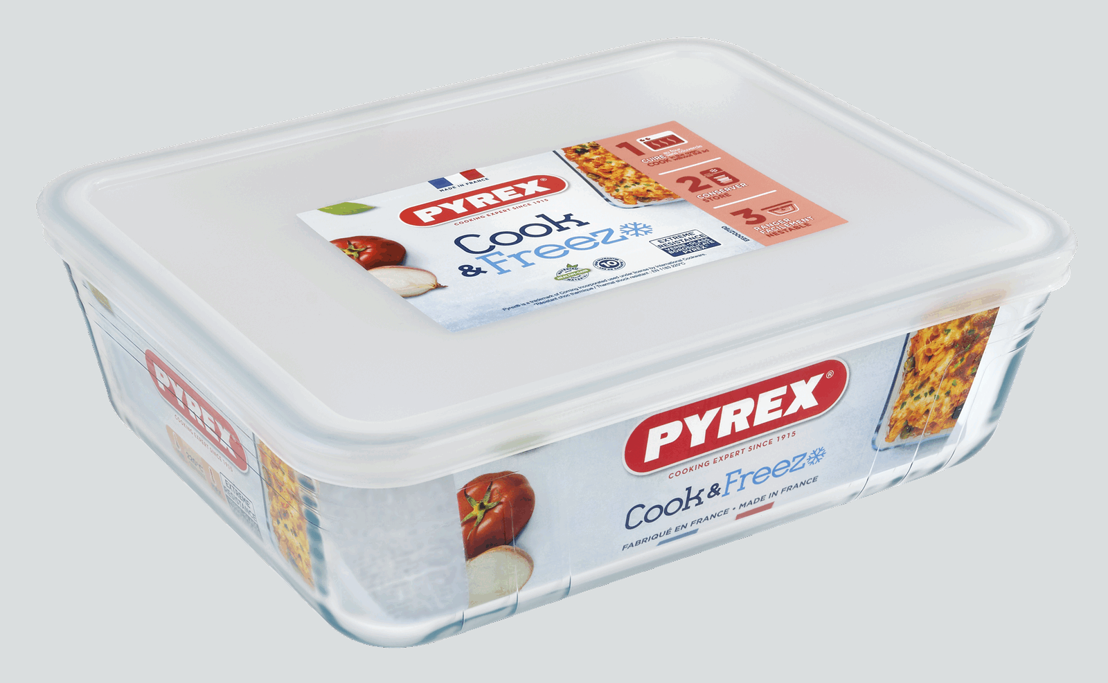 Форма з кришкою Pyrex Cook&Freez, 24х19х8 см - Зображення 4