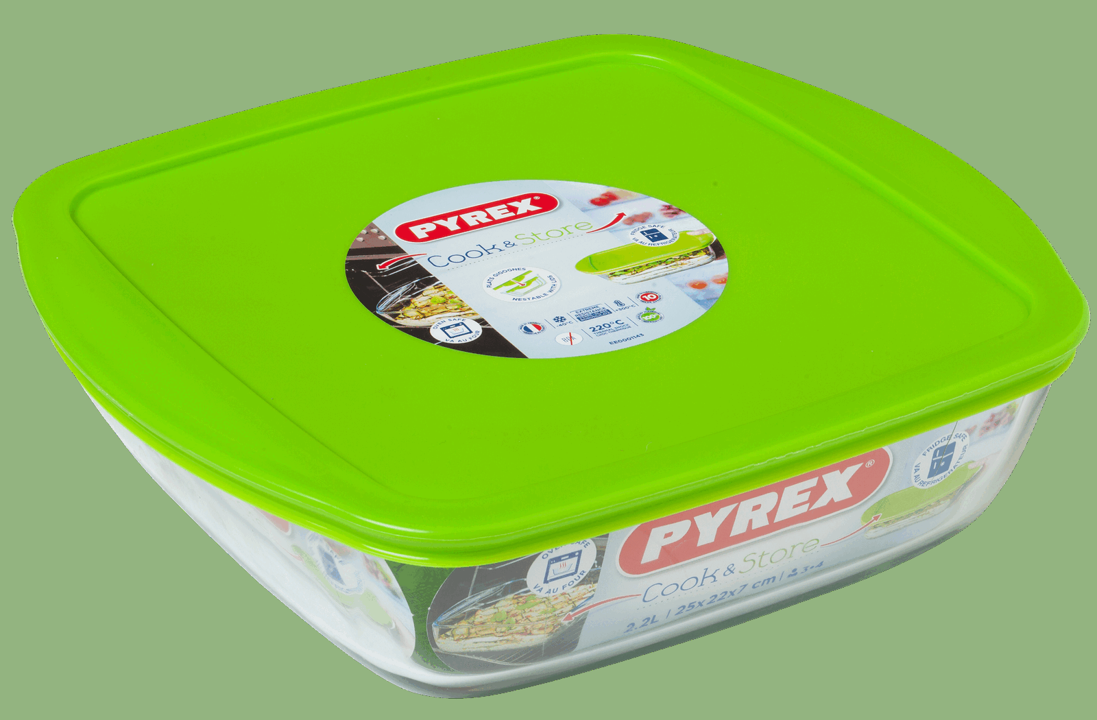 Форма з кришкою Pyrex Cook&Store, 25х22х7 см