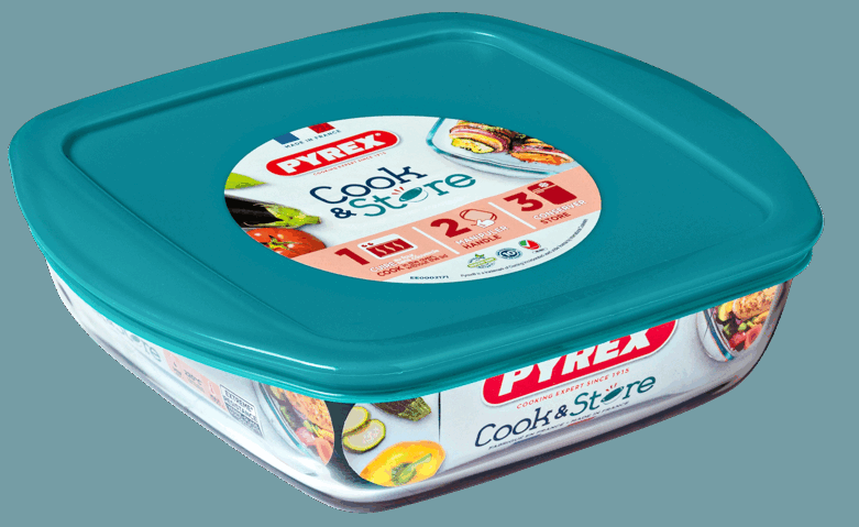Форма з кришкою Pyrex Cook&Store, 25х22х7 см - Зображення 6