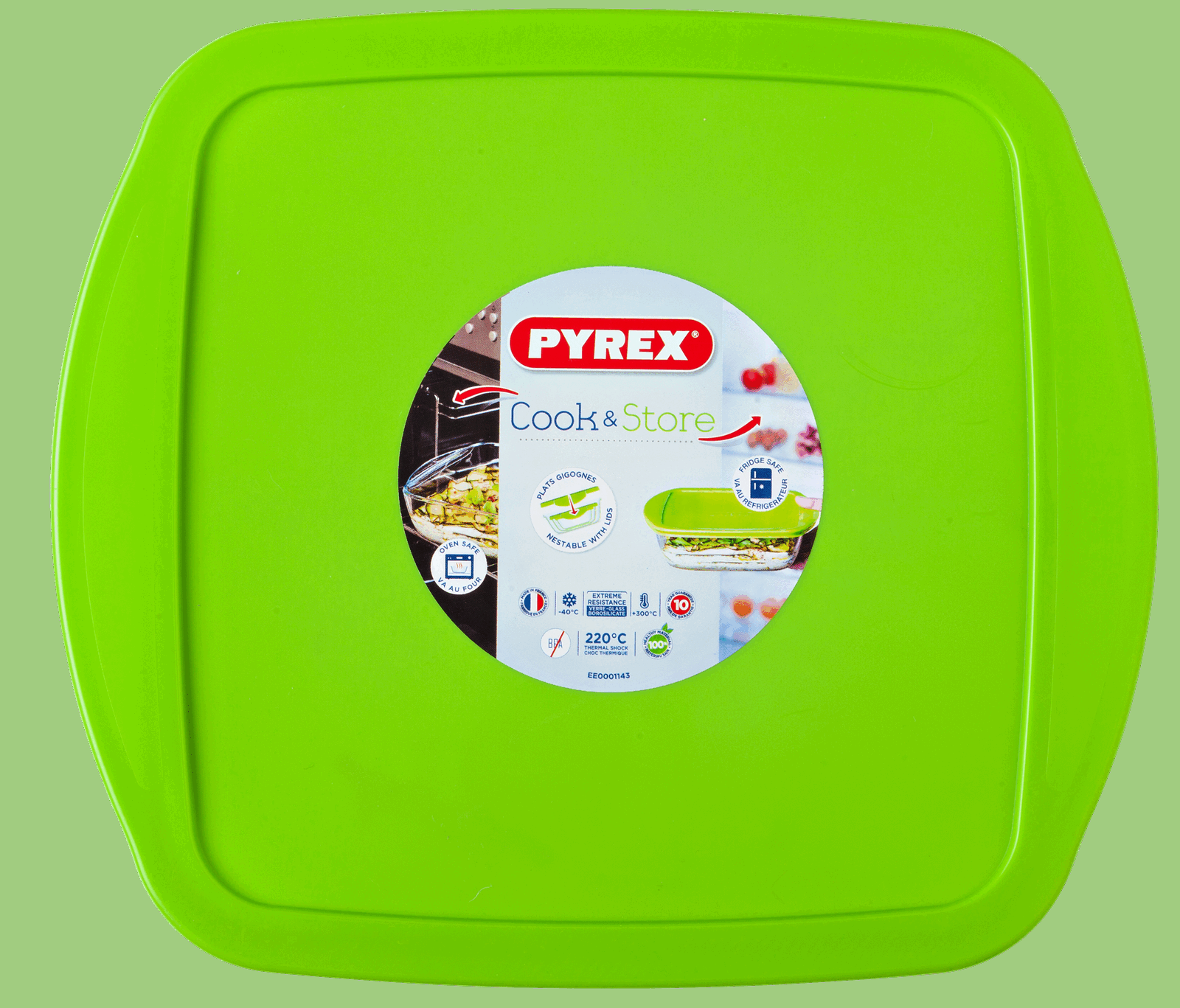 Форма з кришкою Pyrex Cook&Store, 25х22х7 см - Зображення 4