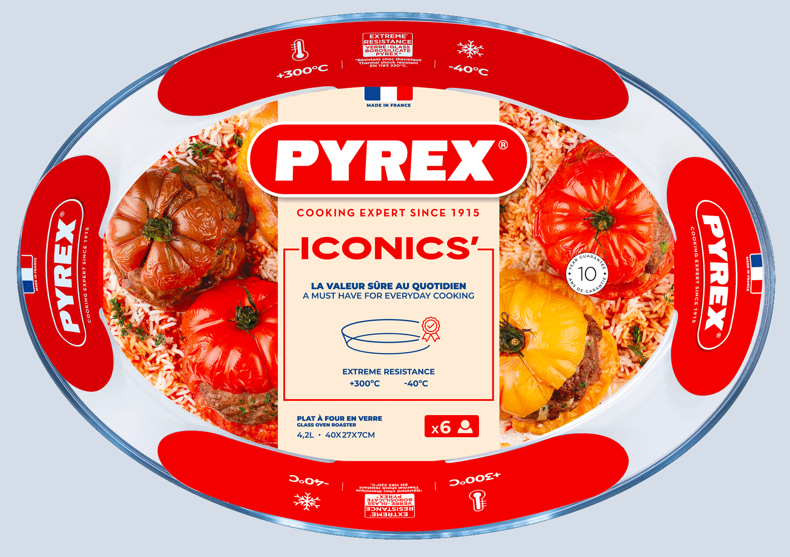 Форма для запікання Pyrex, 40х27х7 см - Зображення 3