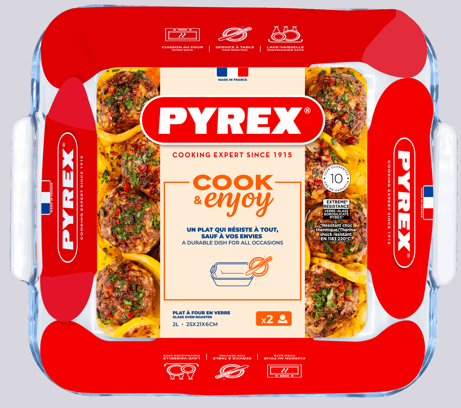 Форма для запікання Pyrex, 25х21х6 см - Зображення 4