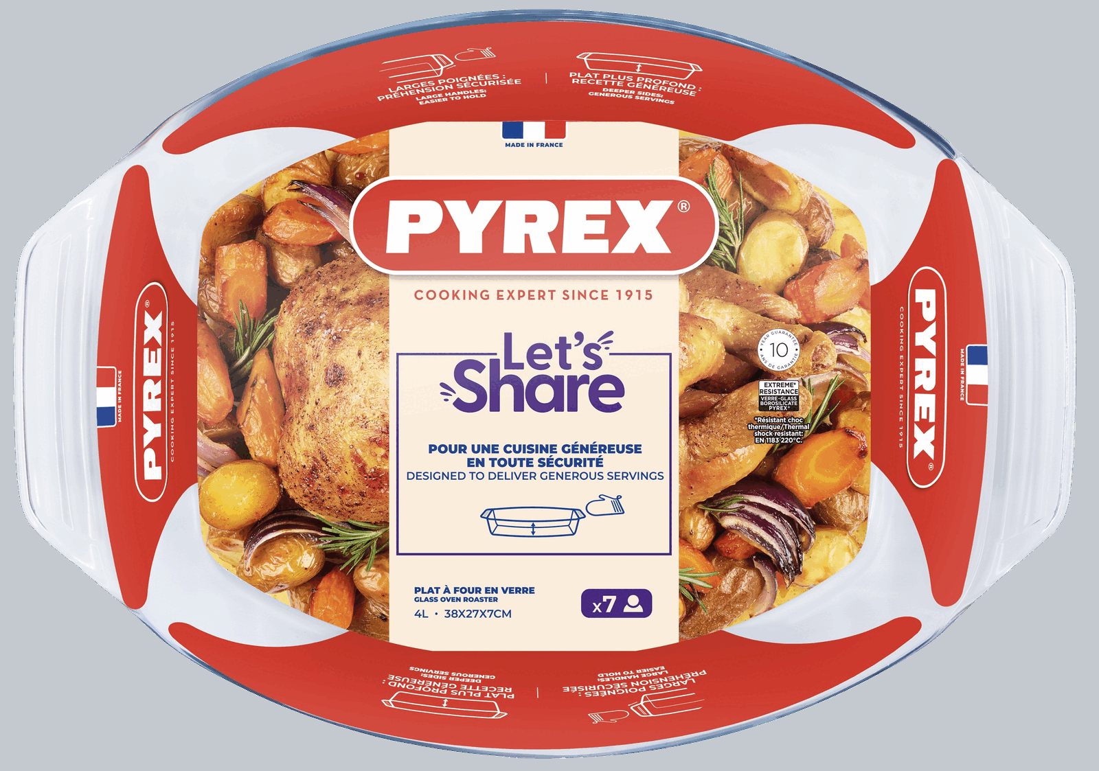Форма для запікання Pyrex, 38х27х7 см - Зображення 3