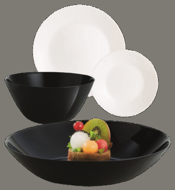 Сервіз Luminarc Lillie Black&White, 19 предметів