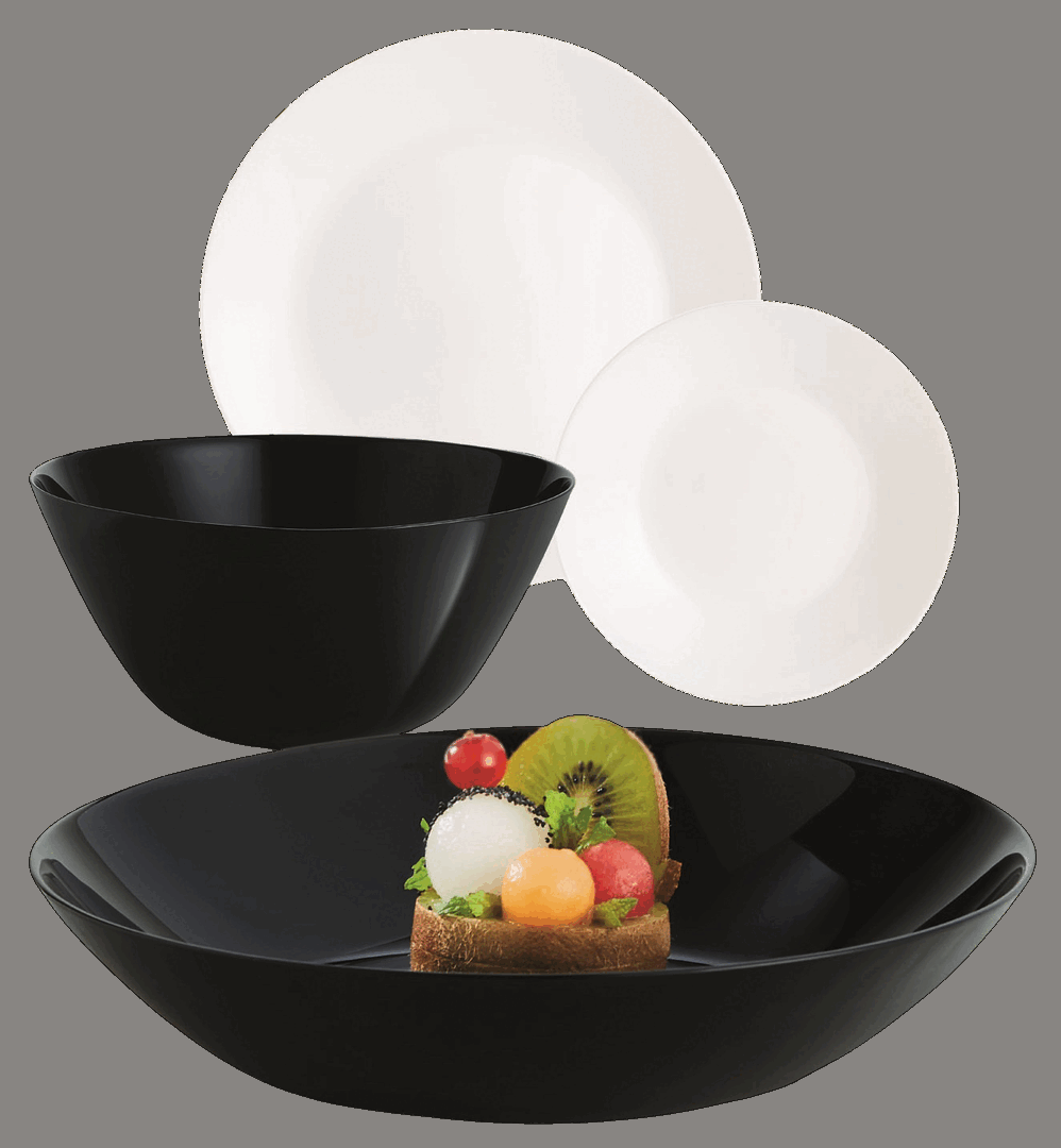 Сервіз Luminarc Lillie Black&White, 19 предметів