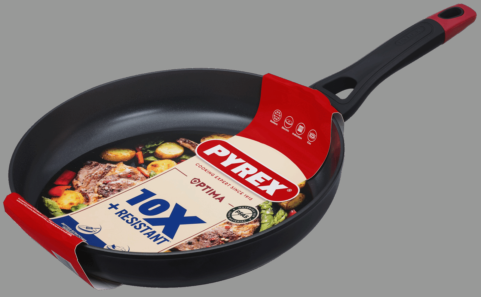 Сковорода Pyrex Optima 30 см, класична - Зображення 4