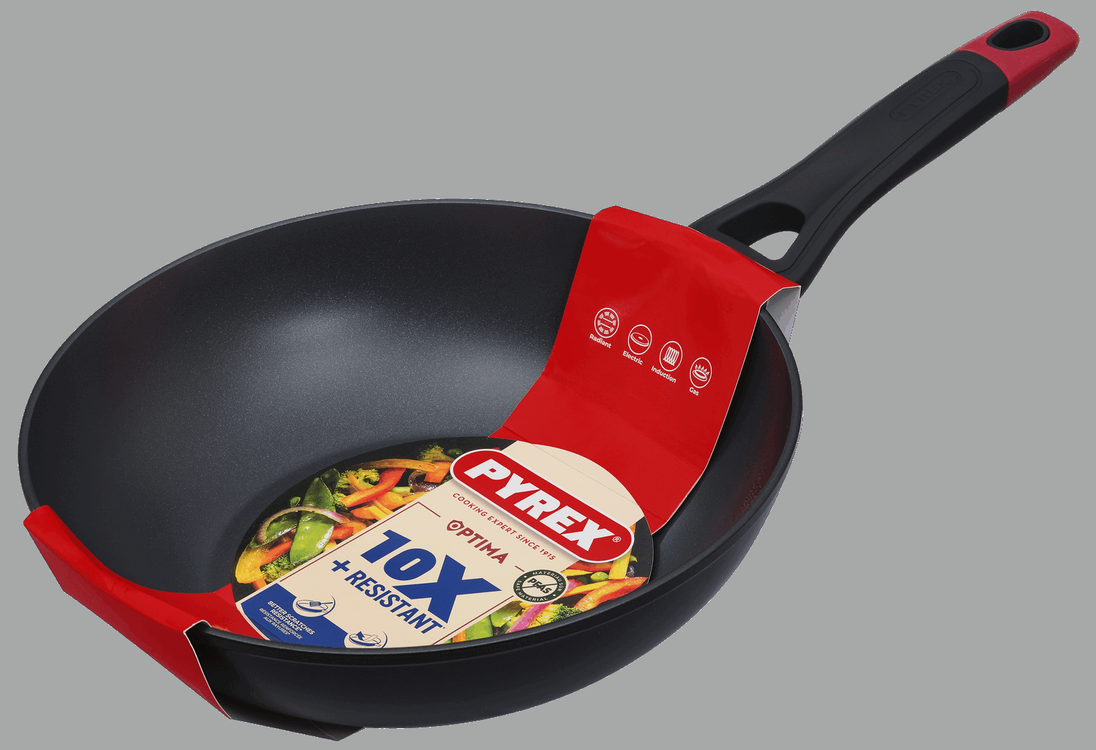 Сковорода Pyrex Optima 28 см, WOK - Зображення 4