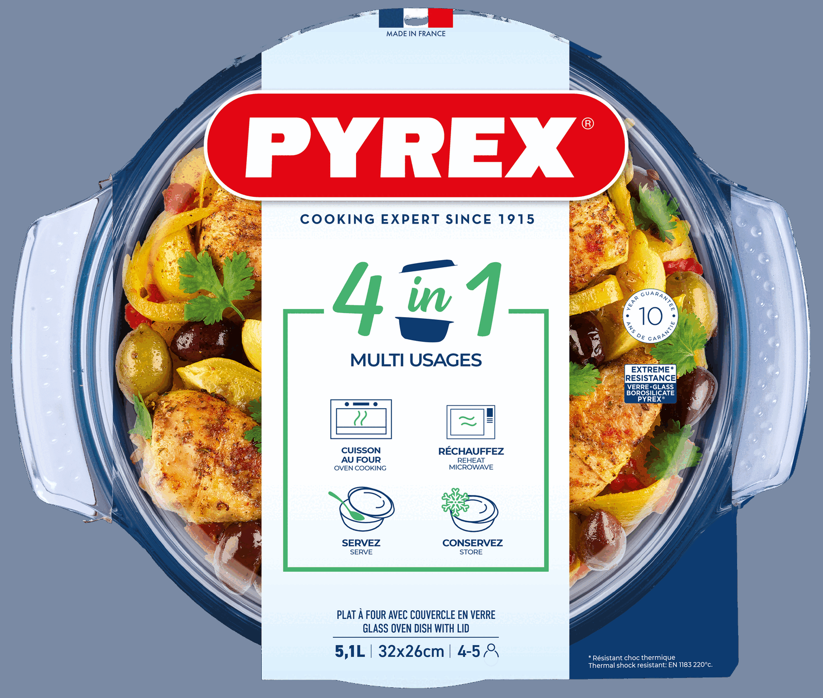 Каструля з кришкою Pyrex, 5.1 л - Зображення 3