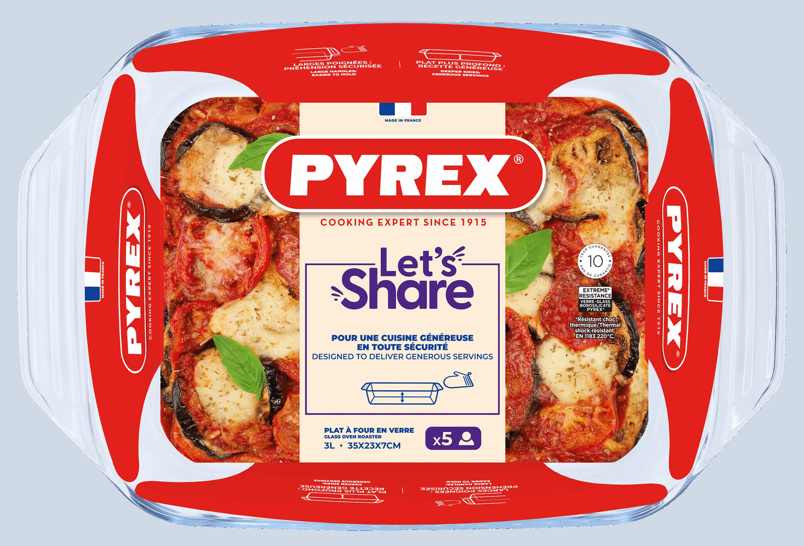 Форма для запікання Pyrex, 35х23х7 см (3 л) - Зображення 4