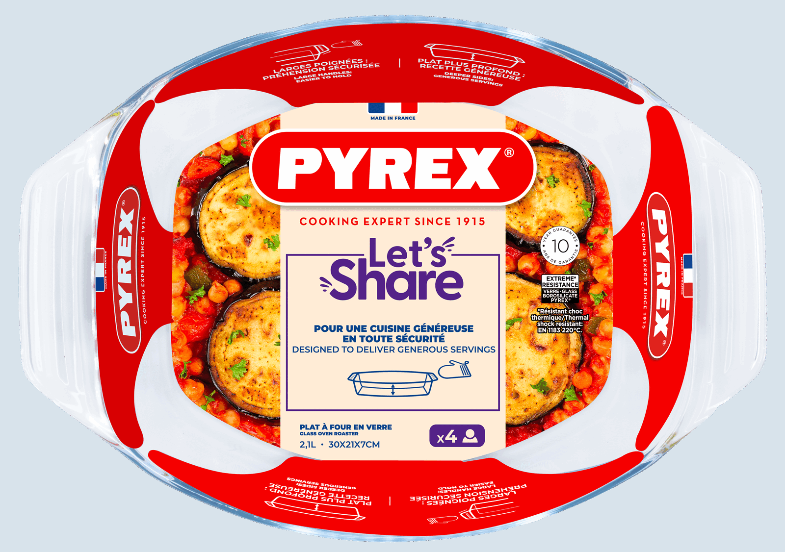 Форма для запікання Pyrex, 30х21х7 см (2.1 л) - Зображення 6